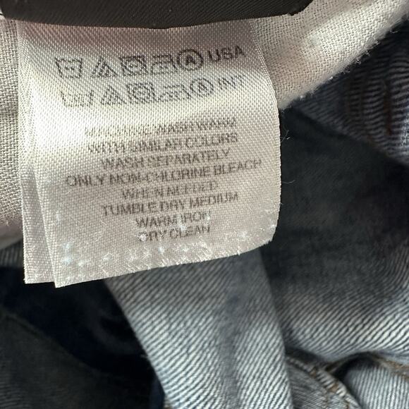 Harley Davidson Jeans Womens 12 Long Blue Boot Cut Biker Moto Grunge Denim - Picture 9 of 16